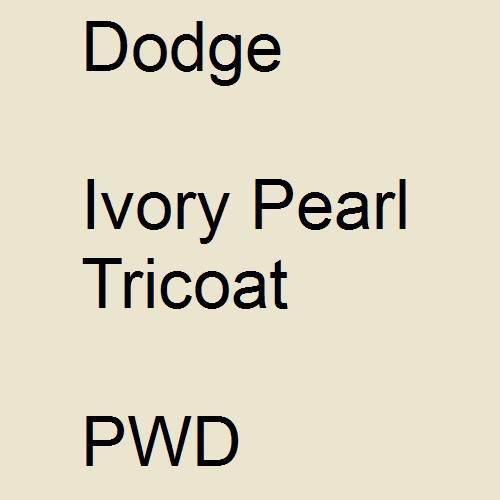 Dodge, Ivory Pearl Tricoat, PWD.